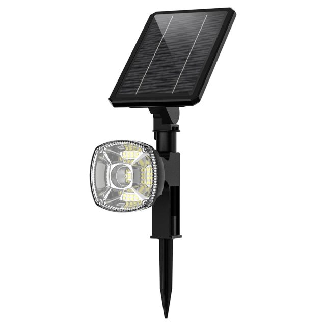 solar powered spotlight for flag