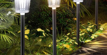 solar lights for a walkway