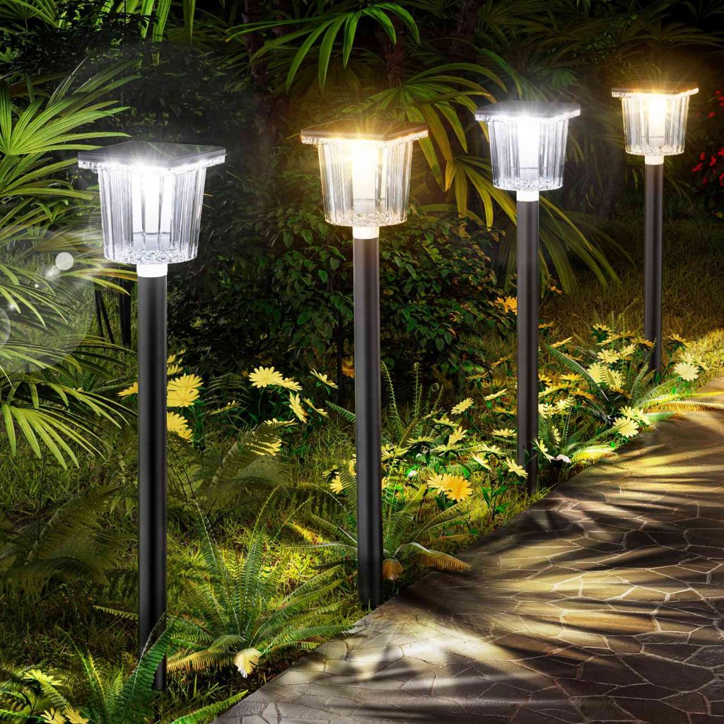 solar lights for a walkway