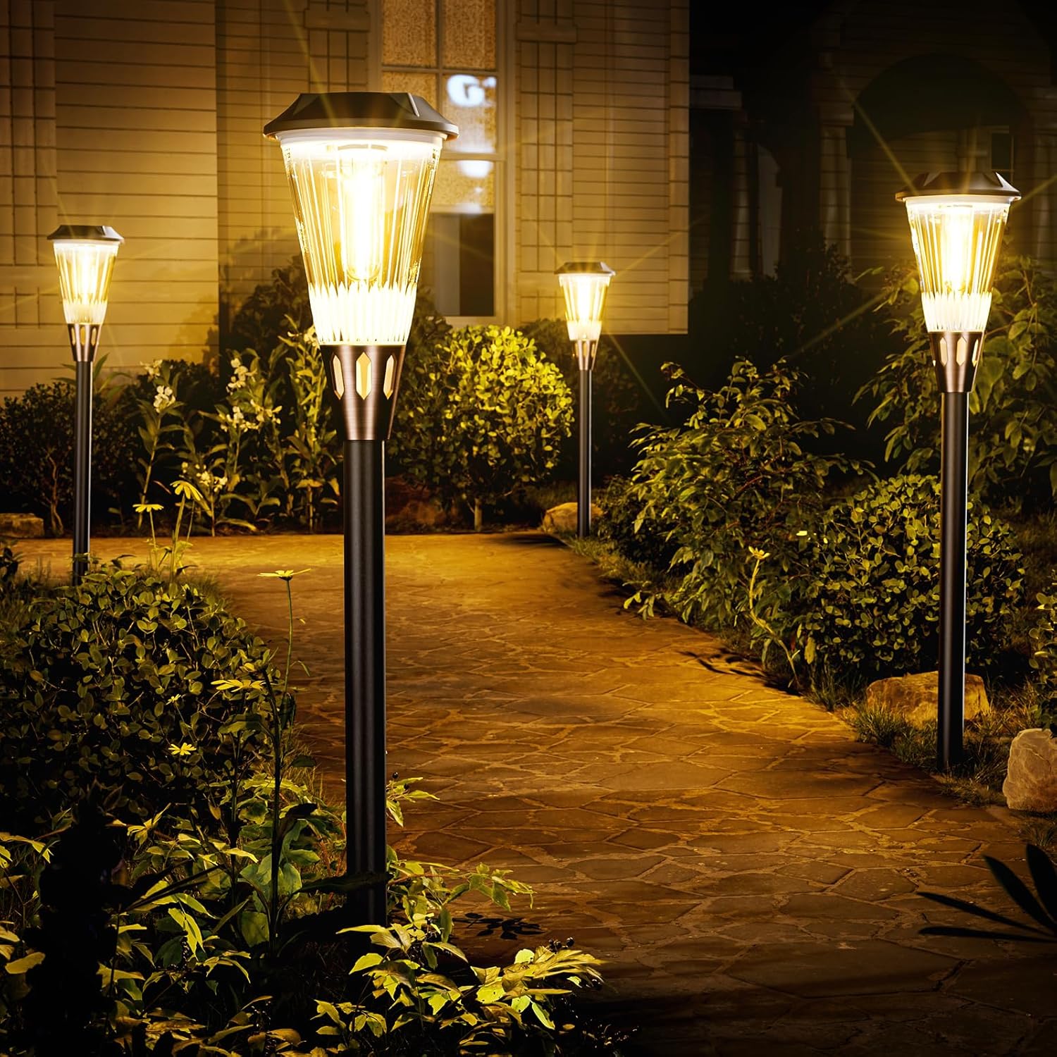 Solar path lights