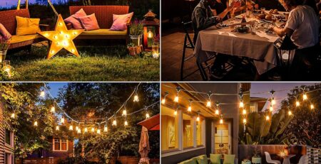 solar bistro lights