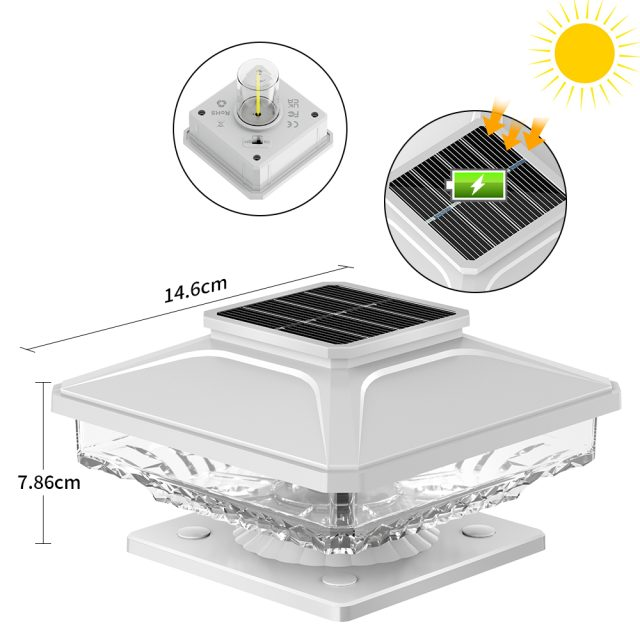 outdoor fence post lights