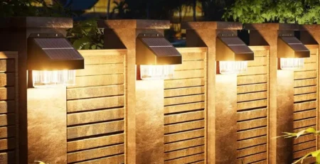 solar sconce lights