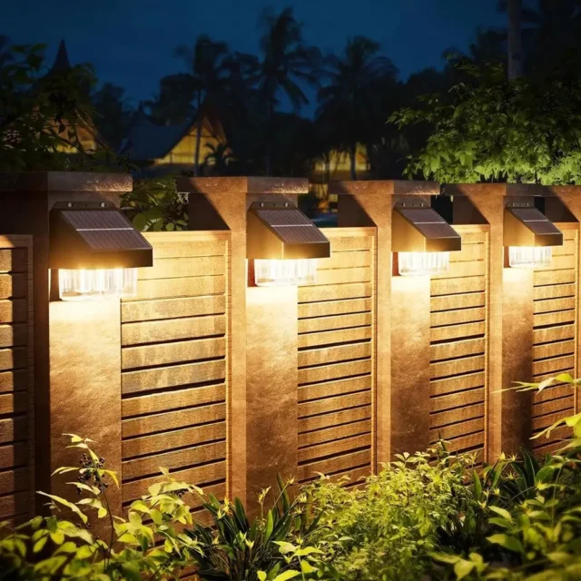 solar sconce lights