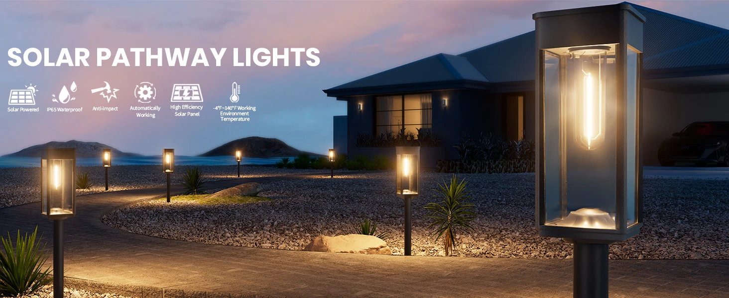 solar path lights with motion sensor