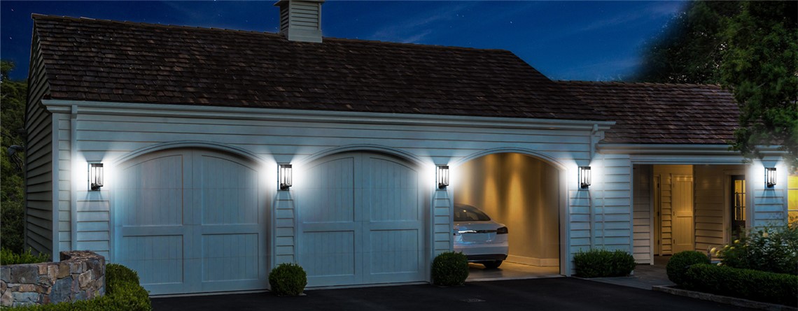 solar fence wall light