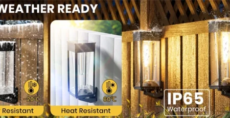 solar fence wall light