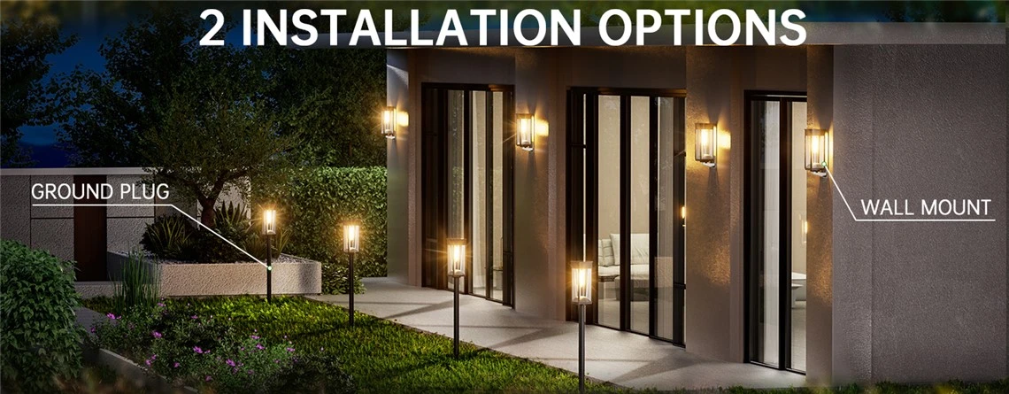 solar path & wall light