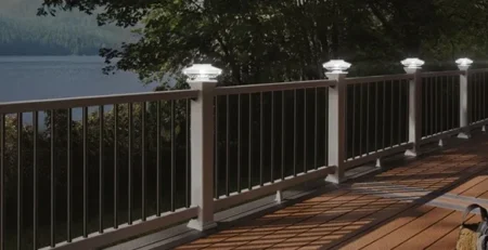solar post cap light