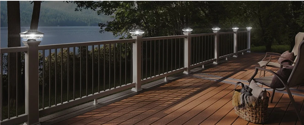 solar post cap light